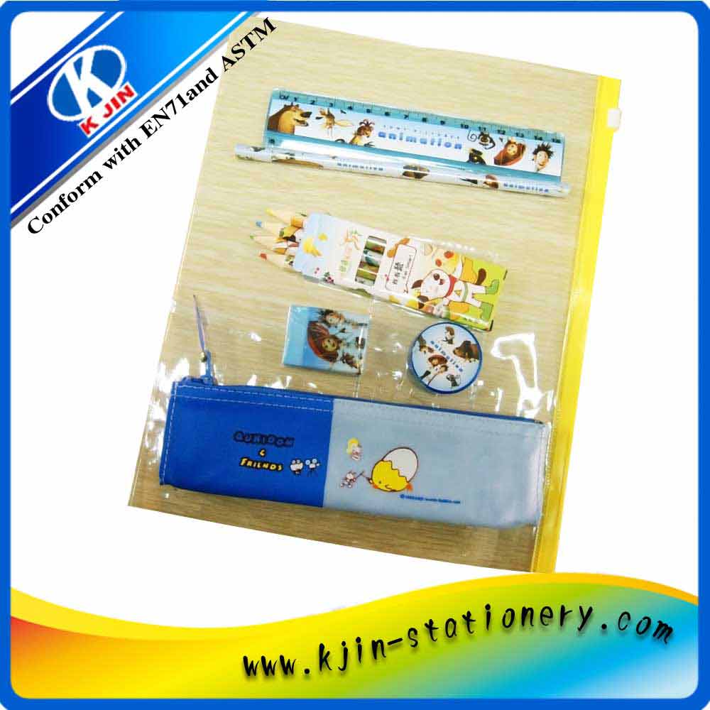 pvc stationery item for children
