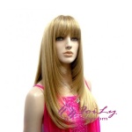 Long Straight Blonde Synthetic Hair Wigs