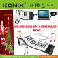 usb midi roll up 49 keys piano