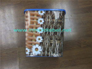 in mould label for waste bin