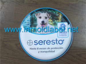 in mold label for pet frisbee