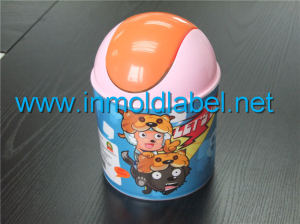 in mould label for waste bin