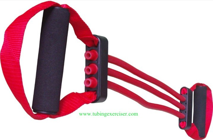 three latex tubes two foam handles