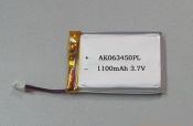 1100mAh 3.7v polymer lithium battery