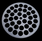 Epoxy glass parts lapping carrier/poshing carrier