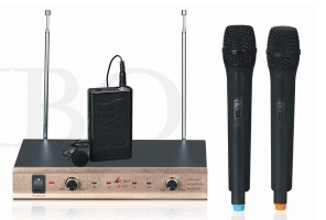 Two Handheld (or Lapel) Wireless Microphone(LB-12V)