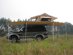 Car side extension awning