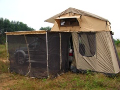 Mosquito net for car awning