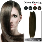 18 inch Darkest brown #2 straight Remy Hair weaving