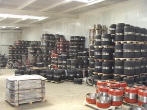 brake drum in warehouse