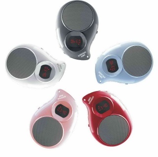 i80_Portable Speaker with LED Display, Supports TF Reading and FM Radio,lithium battery, NdFeB Speaker