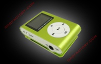 clip mp3 player with screen card slot