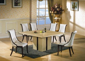 dining table and chairs
