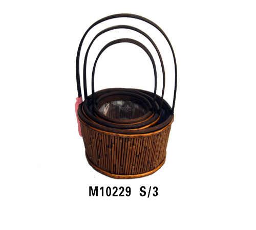 wicker floral baskets