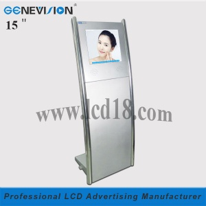 Manufacturing 15 inch stand kiosk lcd ad player(MAD-150A)