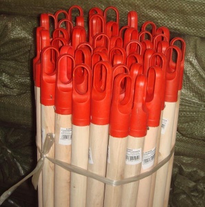wooden mop handle