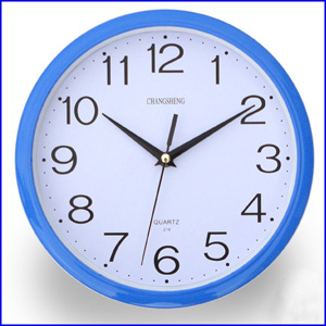 silence movt analog sweeping plastic wall clock