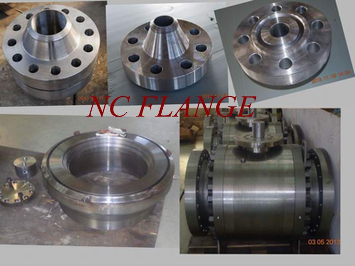 weld neck flange with RTJ face, valve flange