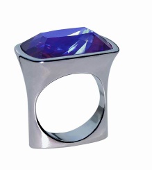 Ring With Mysterious Blue Glass