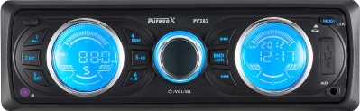 double LCD displayer car mp3 player with remote control - PV-382