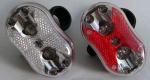 LED bike lights, tail lights, safety warning lights