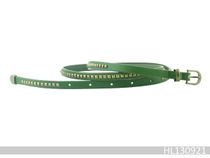Stud skinny belt, made of PU leather and alloy, available in various designs