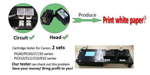 New products Circut tester for Canon empty cartridge PG240 CL241 PG540 CL541