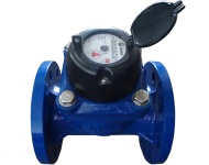 Horizontal vane wheel dry-dial water meter for irrigation