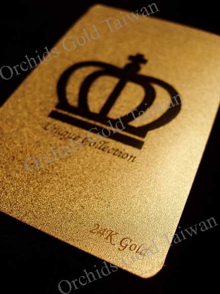 24K gold foil cards