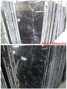 China Negro Marquina marble slabs