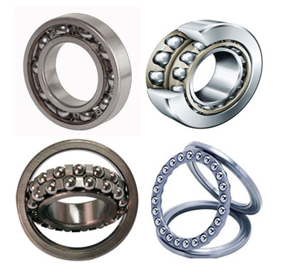 Deep groove ball bearings Thrust ball bearings Angular contact ball bearings Self-aligning ball bearings