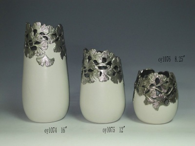 Decorated Ceramic Vase