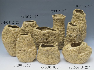 Decorated Ceramic Vase