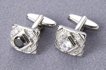 Crystal cufflink