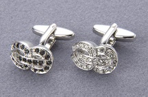 Cufflinks with crystal