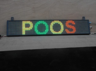 Poosled P10 tri-color led sign SD-P10-1-RG