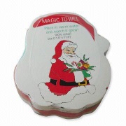 compressed towel,magic towel,100% cotton,customized design available