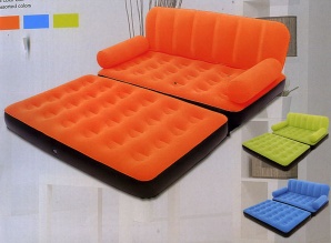 bestway flocked inflatable sofa bed&nbsp;-&nbsp;67356