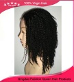 New arrival kinky curl cheap price brazilian human hair lace front wig