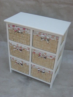 wooden wicker cabinet/wooden willow chest