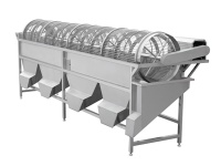 Mushroom grading machine