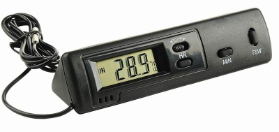 Portable digital thermometer with clock function TM-4