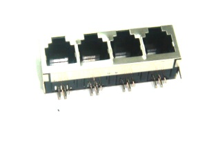 Free shipping 1000pcs a lot RJ11 female connector phone jack 6P4C 1x4 Sheild socket