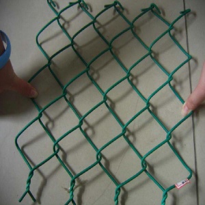 pvc green chain link fence