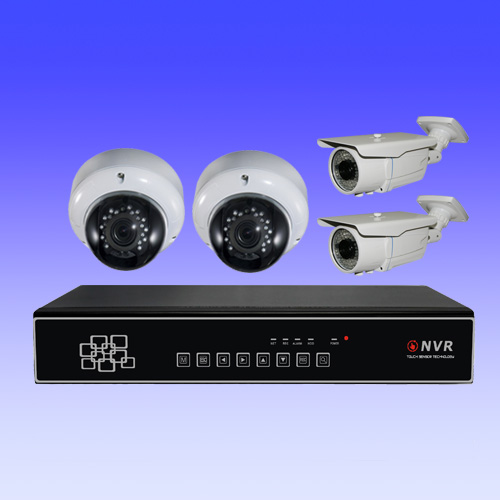 NVR kit is coming，good choice, professional small surveillance system.  4 channel NVR kit with 4 pcs 720P 1.3MP IP cameras for you information.
