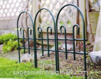Metal garden fencing
