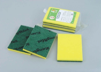 Scouring pad with LOGO