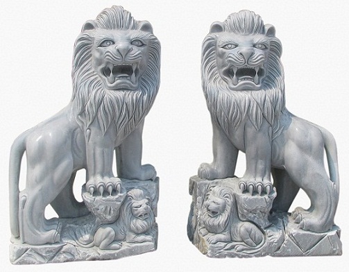 Marble Lion statue