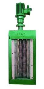 Double drums channel sewage grinder