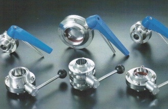 Sanitary Stainless Steel Butterfly Valve With Welded Clamped And Male Thread Ends